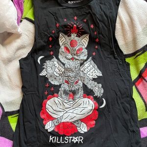 KILLSTAR CATGOD TOP SIZE SMALL
